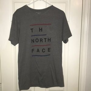 Grey North Face T-Shirt w/ front pocket